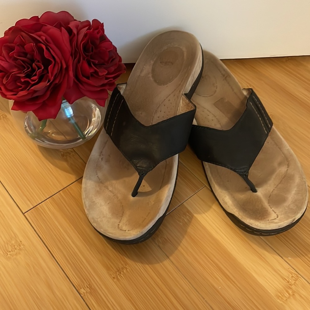 UGG Mens  leather Flip-Flops